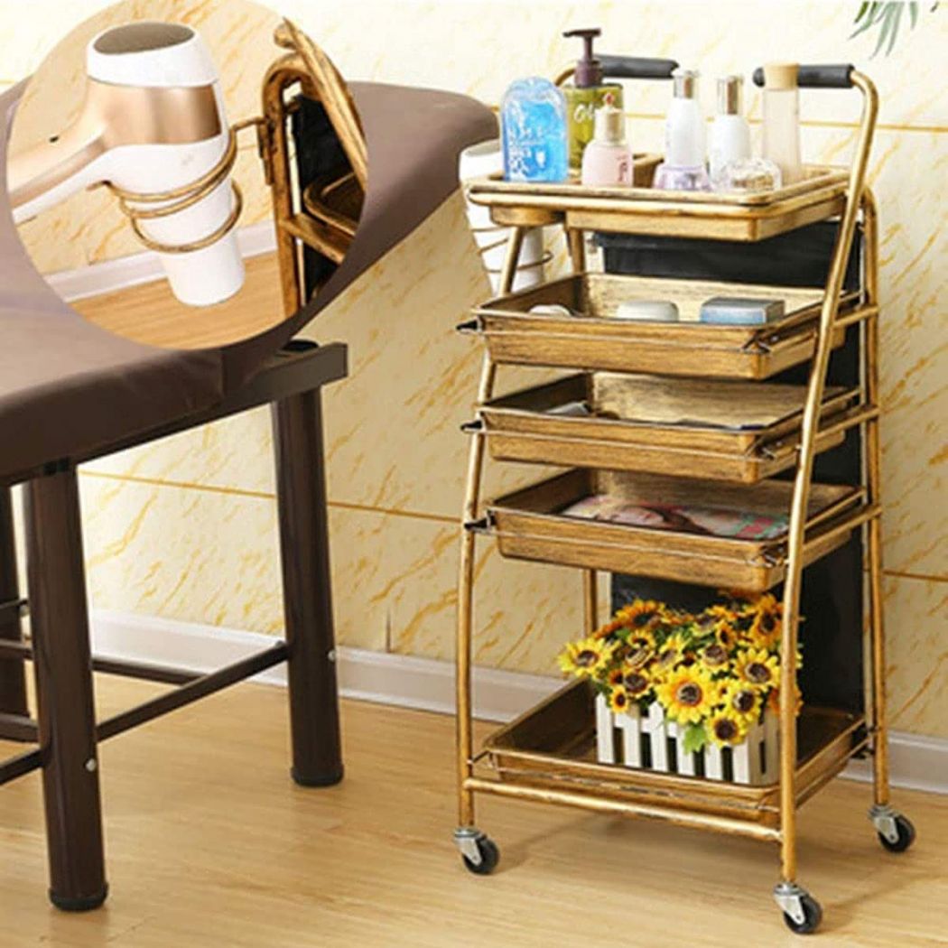 Beauty Salon Tray Trolley Barber Stylist Cart 